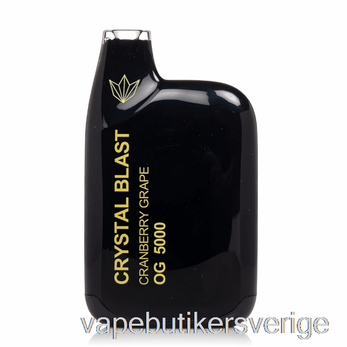 Vape Sverige Crystal Blast Og5000 Engångs Tranbärsdruva